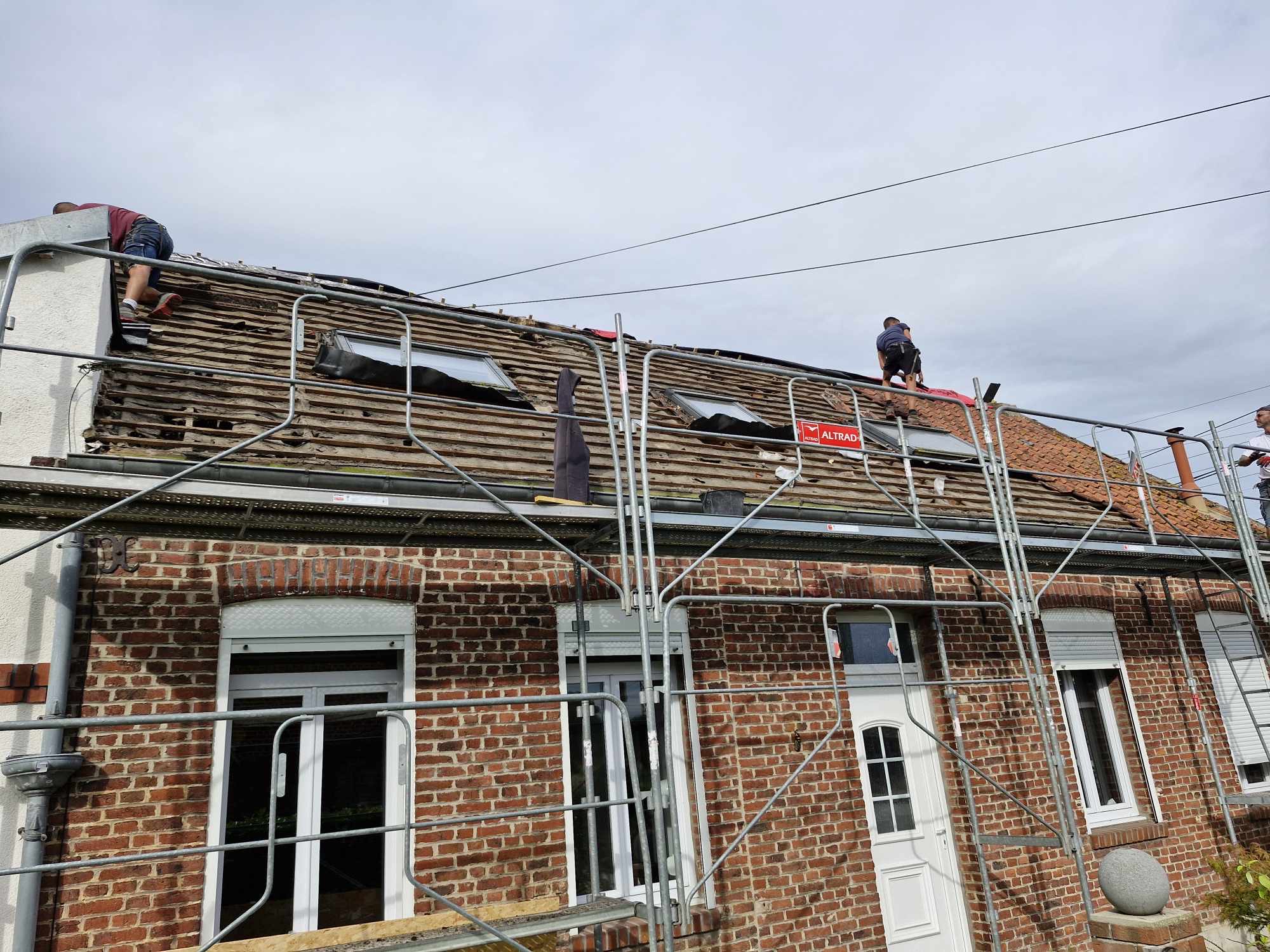 Travaux de couverture à Caudry